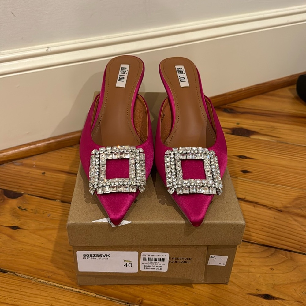 Bi bi Lou jeweled mules